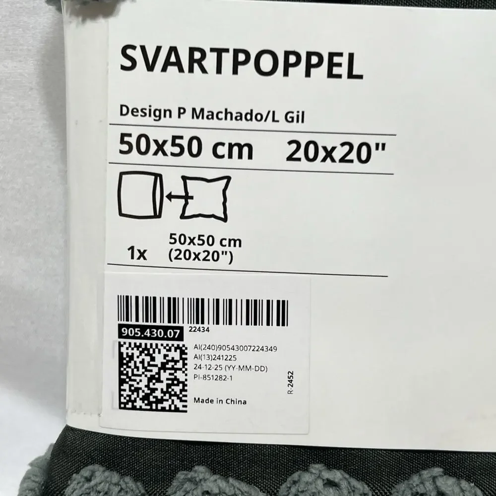 Ikea Svartpoppel Pillow Cushion Cover 20